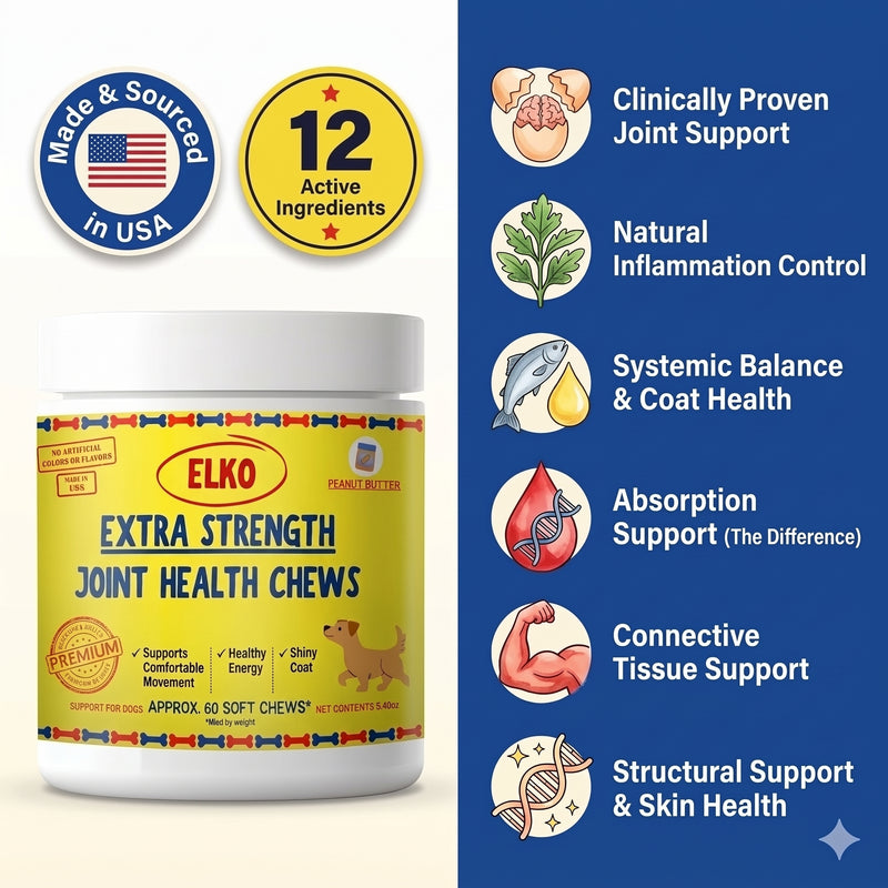 Elko Premium Joint Health Chews - Improved Formula